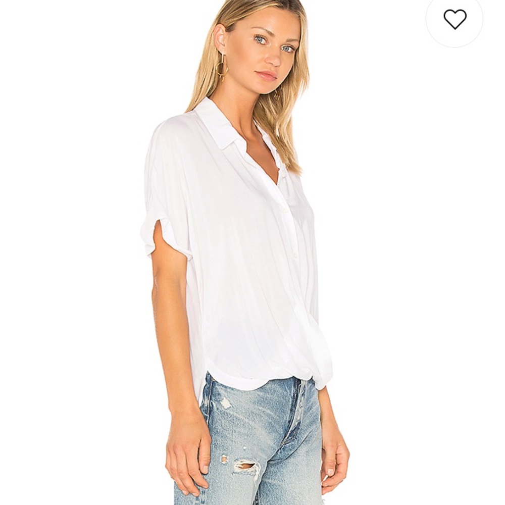 BGBG Wrap Hem Dolman Sleeve Shirt